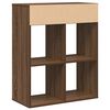 vidaXL Boekenkast 66x31x80 cm bewerkt hout bruin eikenkleur