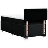 vidaXL Boxspring met matras stof zwart 80x200 cm