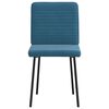 vidaXL Eetkamerstoelen 2 st fluweel blauw