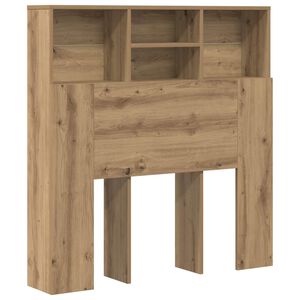 vidaXL Hoofdeinde kas Artisan Eiken Bewerkt hout