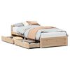 vidaXL Bedframe zonder matras massief grenenhout 75x190 cm