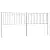 vidaXL Vervangend hoofdbord metaal wit 200 cm