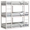 vidaXL Stapelbed 3-persoons massief grenenhout wit 90x190 cm