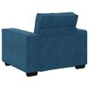 vidaXL 3-delige Loungeset met kussens fluweel blauw