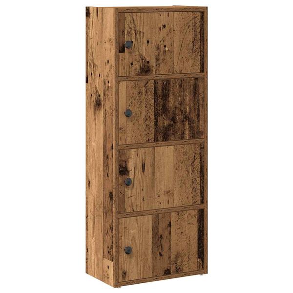 vidaXL Boekenkast 40x24x102 cm bewerkt hout oud houtkleurig