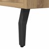 vidaXL Dressoir 100x36x60 cm bewerkt hout artisanaal eikenkleurig
