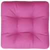vidaXL Palletkussen 60x60x12 cm stof roze