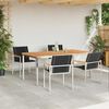 vidaXL TuinEetset 5 pcs Massief Teak Hout