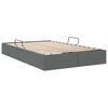 vidaXL Opslag bed met matras met opslag Donkergrijs 120 x 200 cm Stof