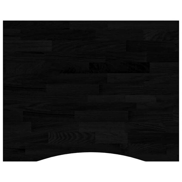 vidaXL Bureaublad rechthoekig 100x80x2,5 cm eikenhout donkerbruin