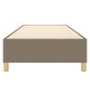 vidaXL Boxspring bed 100x200 cm stof taupe