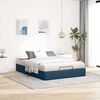 vidaXL Ottoman bedframe zonder matras 140x190 cm fluweel donkerblauw