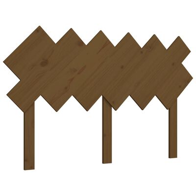 vidaXL Hoofdbord 132x3x81 cm massief grenenhout honingbruin