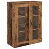 vidaXL Hoge kast met lade Oud Hout 69,5 x 34 x 90 cm Bewerkt hout