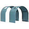 vidaXL Bedtunnel 2 pcs Lichtblauw 211 x 52,5 x 2 cm Polyester