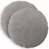 vidaXL Kussensloop 2 pcs HEERLEN Lichtgrijs &Oslash; 60 cm corduroy