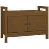 vidaXL Halbankje 80x40x60 cm massief grenenhout honingbruin