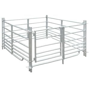 vidaXL Schaapskooi 4 panelen 137x137x92 cm gegalvaniseerd staal