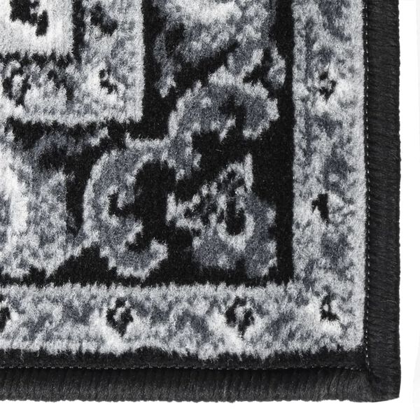 vidaXL Tapijtloper 100x150 cm BCF zwart