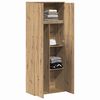 vidaXL Hoge kast Artisan Eiken 70 x 33.5 x 180 cm Bewerkt hout