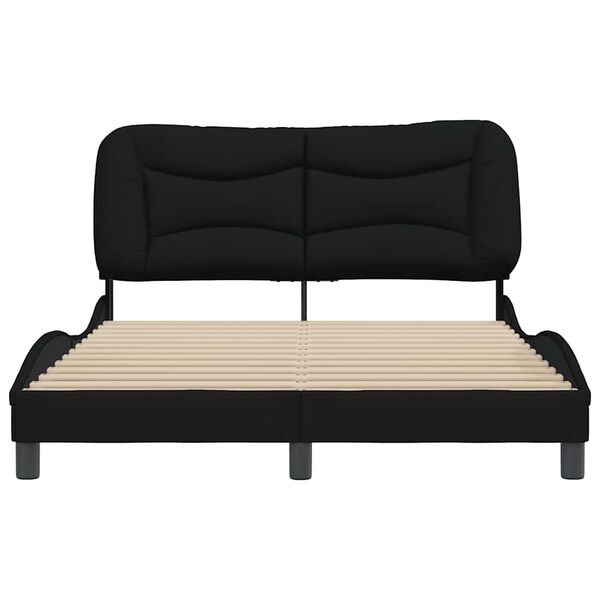 vidaXL Bedframe zonder matras "Hvar" 120x200 cm stof zwart