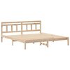 vidaXL Bedframe Bruin 200 x 200 cm Massief grenenhout