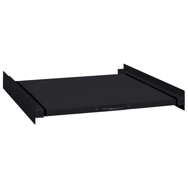 vidaXL Wasmachine Tussenplank Zwart 60 x 60 x 8 cm Staal