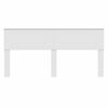 vidaXL Hoofdbord Wit 180 cm Bewerkt hout