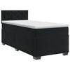 vidaXL Boxspringbed met matras Zwart 100 x 200 cm Fluweel