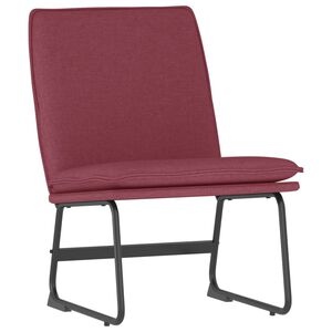 vidaXL Loungestoel 52x75x76 cm stof wijnrood