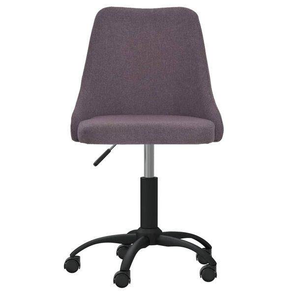vidaXL Eetkamerstoelen draaibaar 6 st stof taupe