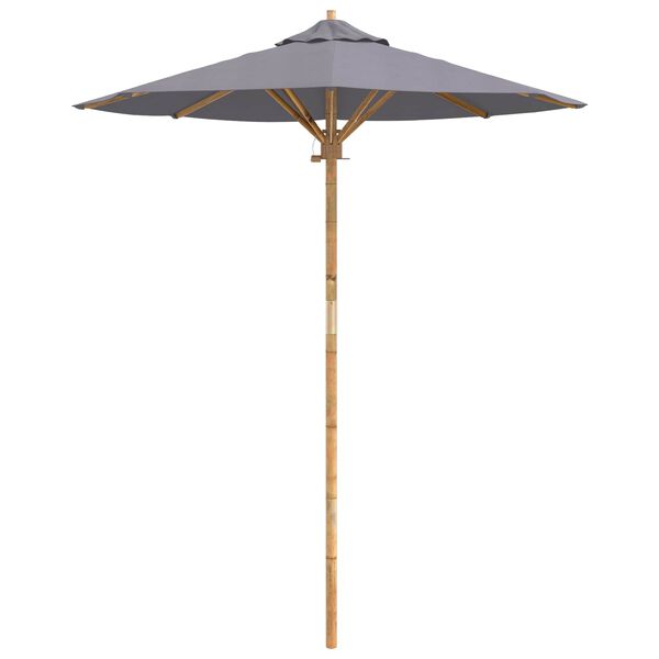 vidaXL Tuinparasol Donkergrijs &Oslash; 270 x 260 cm Bamboe