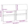 vidaXL Gestoffeerd hoofdbord Zwart 135 cm Massief grenenhout