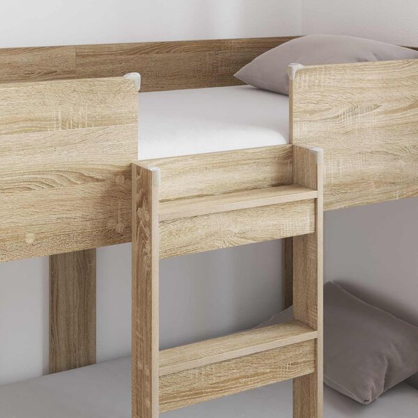 vidaXL Bunk Bed voor Kinderen Sonoma Eiken 80 x 160 cm Bewerkt hout