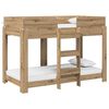 vidaXL Bunk Bed voor Kinderen Artisan Eiken 80 x 160 cm Bewerkt hout