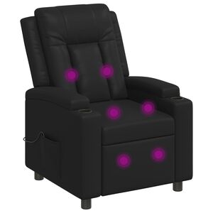 vidaXL Massage-relaxstoel Zwart 75 x 95 x 100 cm Stof