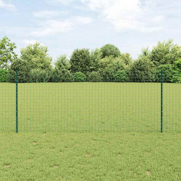 vidaXL Hekpalen 22 pcs Groen 140 cm Staal
