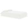 vidaXL Bedframe massief hout wit 120x190 cm