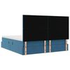 vidaXL Opslag bed met matras Donkerblauw 180 x 200 cm Fluweel