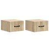 vidaXL Wandbeugel Bedkast 2 pcs Sonoma Eiken 34,5 x 33 x 20 cm