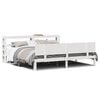 vidaXL Bedframe met hoofdeinde zonder matras 180x200 cm wit