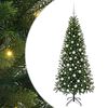 vidaXL Kunstkerstboom met 300 LED met standaard Groen 180 cm PE en PVC