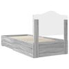 vidaXL Bedframe met hoofdeinde Grijs Sonoma 90 x 190 cm Bewerkt hout
