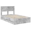 vidaXL Bedframe met lade Beton Grijs 120 x 190 cm Ingenieurshout