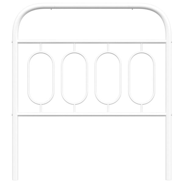 vidaXL Vervangend hoofdbord 80 cm metaal wit