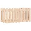vidaXL Plantenbak verhoogd met hekontwerp 100x50x50 cm grenenhout