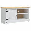 vidaXL TV-kast CORONA 100 x 40 x 52 cm Wit Massief grenenhout