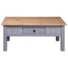 vidaXL Salontafel Panama Range 100x60x43,5 cm massief grenenhout grijs