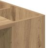 vidaXL Bureau Artisan Eiken 109 x 50 x 78 cm Bewerkt hout