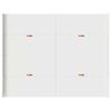 vidaXL Opbergbedframe met hoofdeinde Wit 140 x 190 cm Bewerkt hout